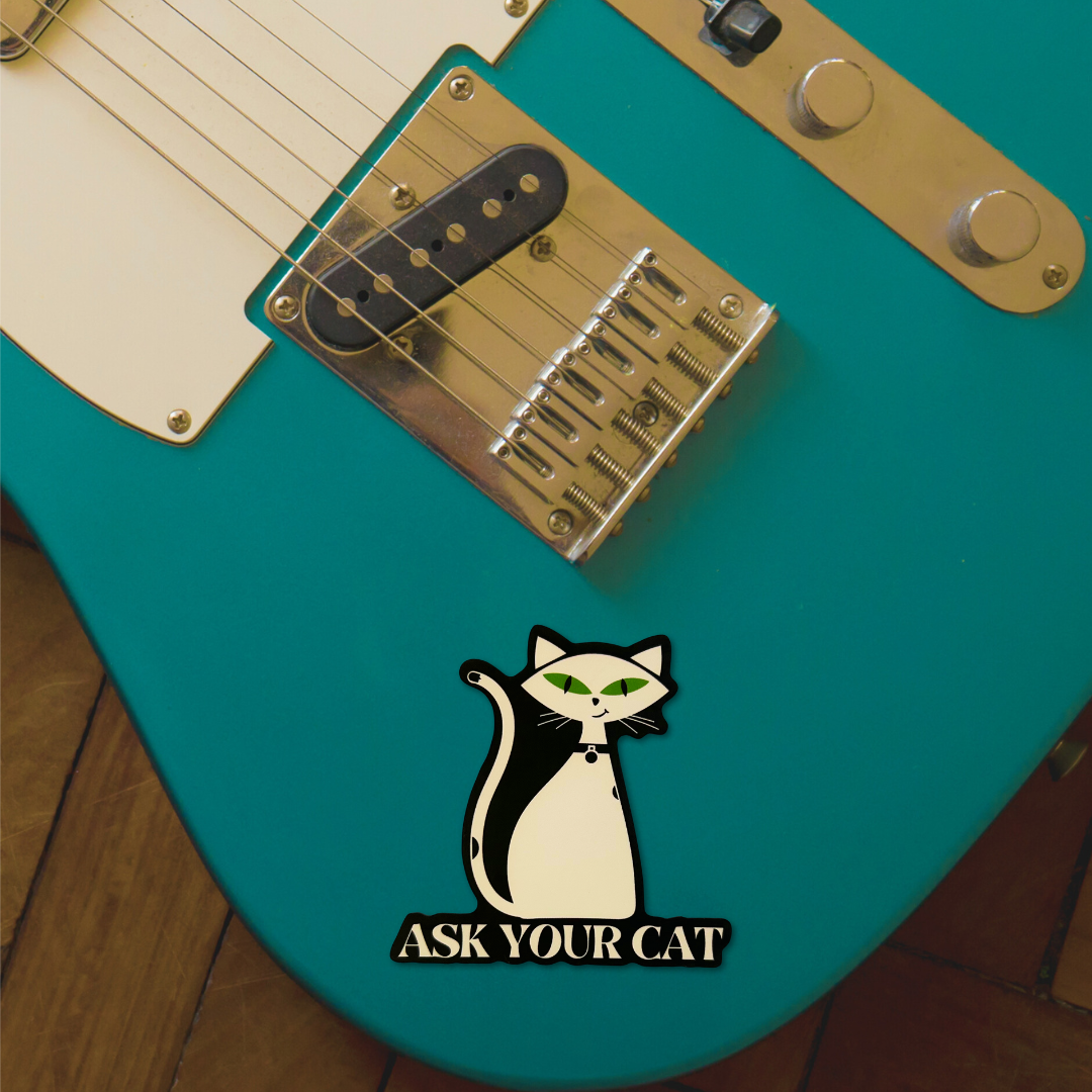ASK YOUR CAT STICKER