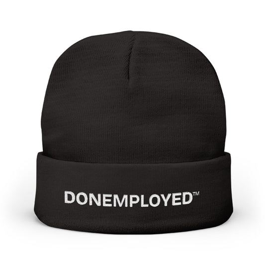 DONEMPLOYED™' Embroidered Knit Beanie - Keep Your Head Warm While You Build Your Empire