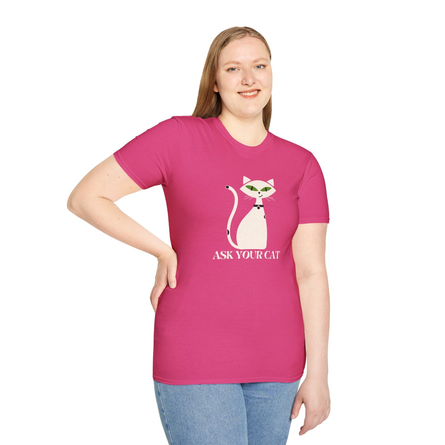 ASK YOUR CAT UNISEX LOGO TEE