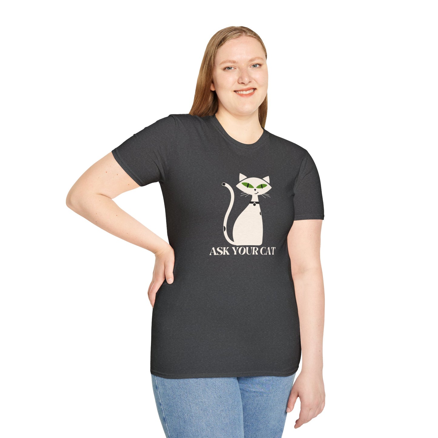 ASK YOUR CAT UNISEX LOGO TEE