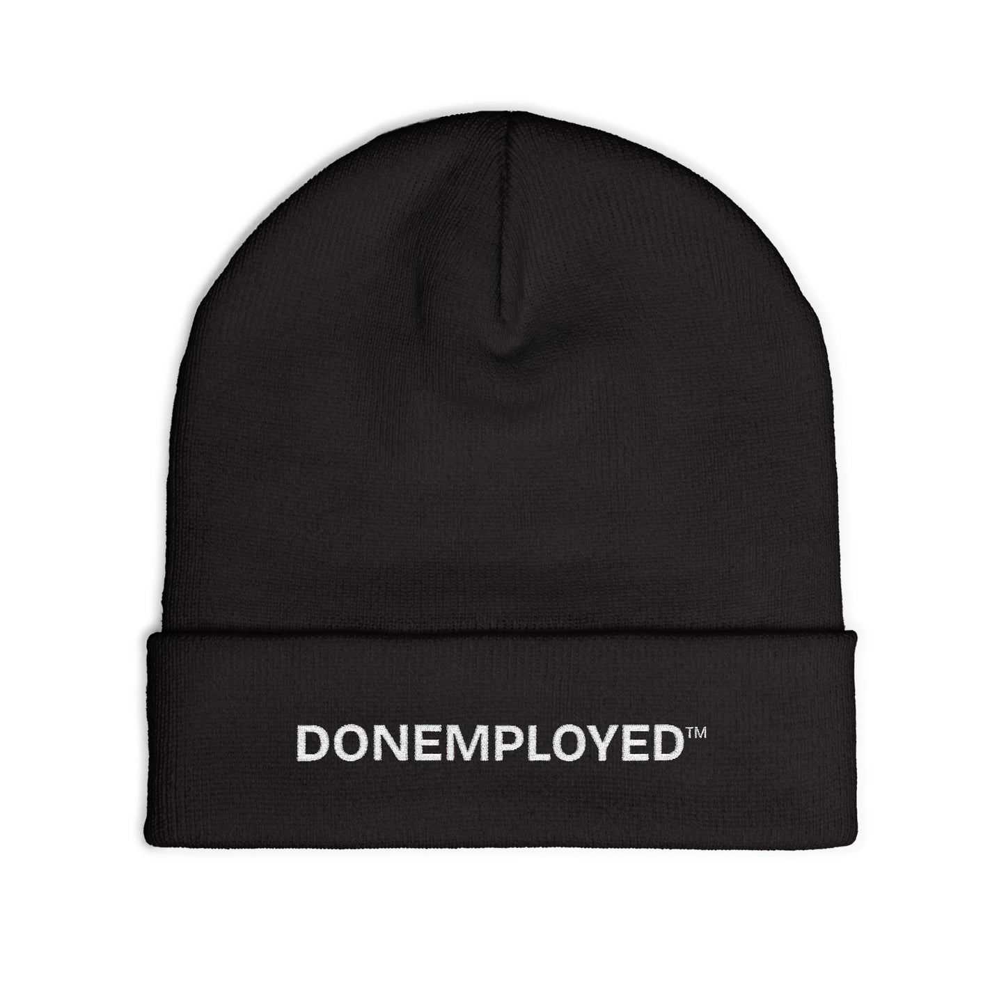 DONEMPLOYED™' Embroidered Knit Beanie - Keep Your Head Warm While You Build Your Empire