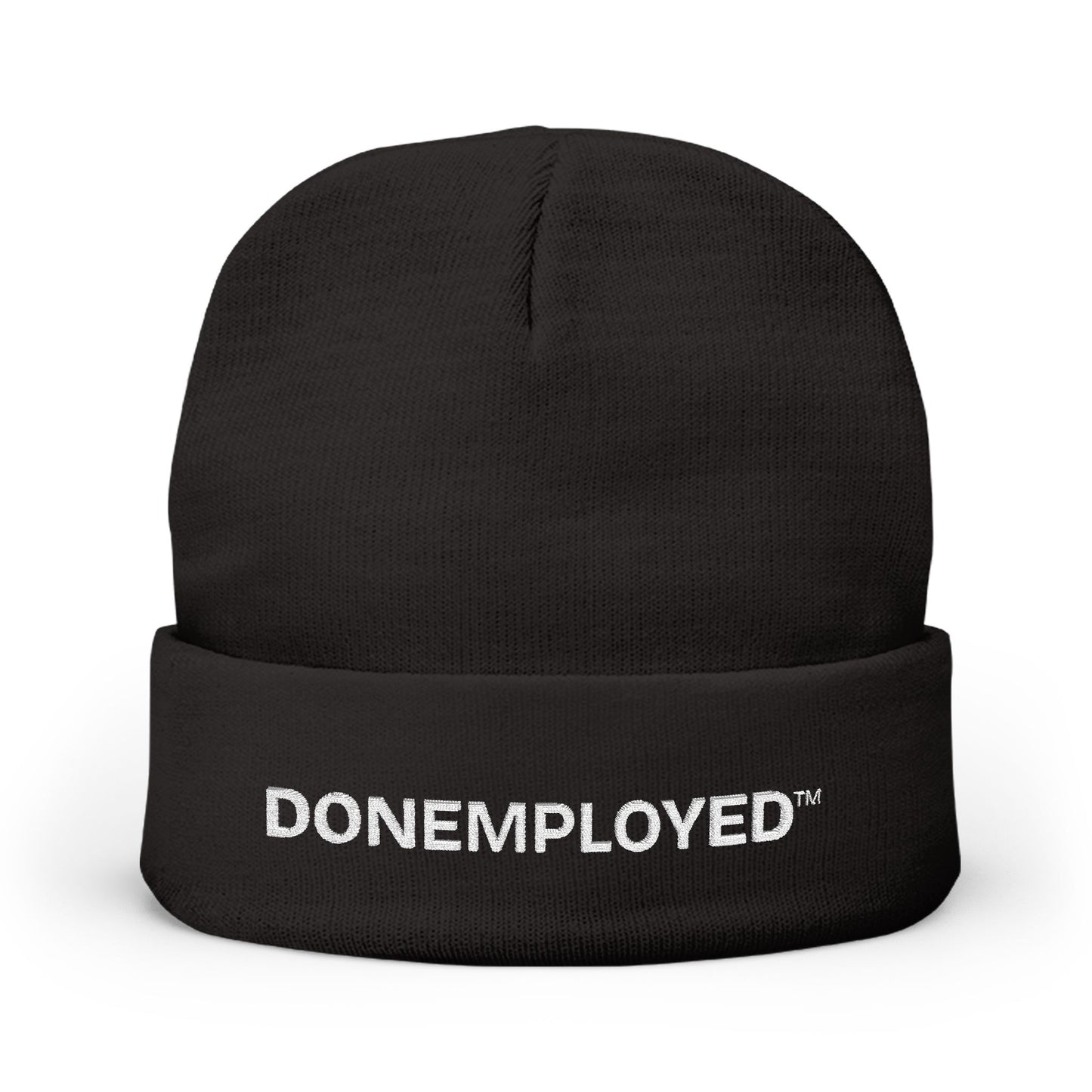 DONEMPLOYED™' Embroidered Knit Beanie - Keep Your Head Warm While You Build Your Empire
