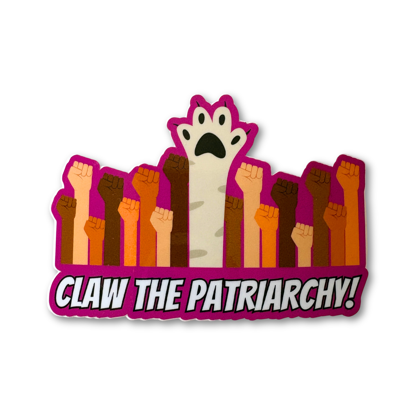 CLAW THE PATRIARCHY STICKER